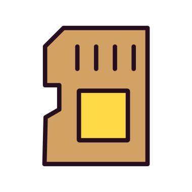 Modern Sd Kartının vektör illüstrasyonu