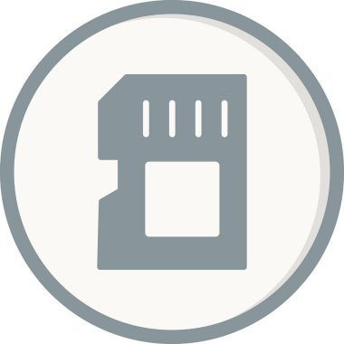 Modern Sd Kartının vektör illüstrasyonu