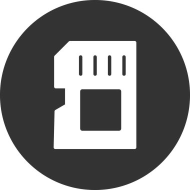 Modern Sd Kartının vektör illüstrasyonu