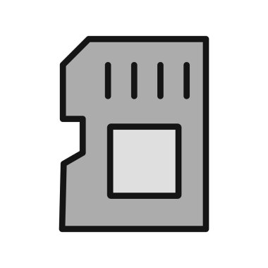 Modern Sd Kartının vektör illüstrasyonu