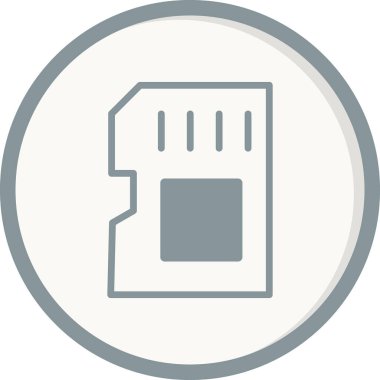 Modern Sd Kartının vektör illüstrasyonu