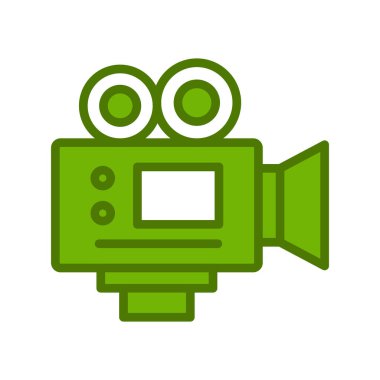 Kamera simgesi vektörü. düz biçim.