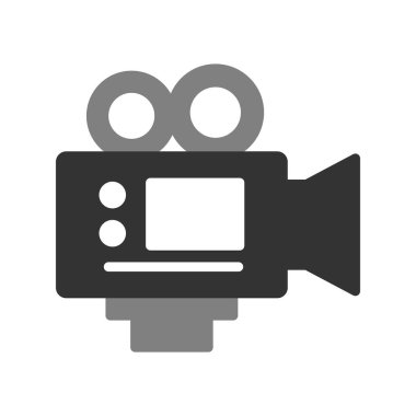 Kamera simgesi vektörü. düz biçim.