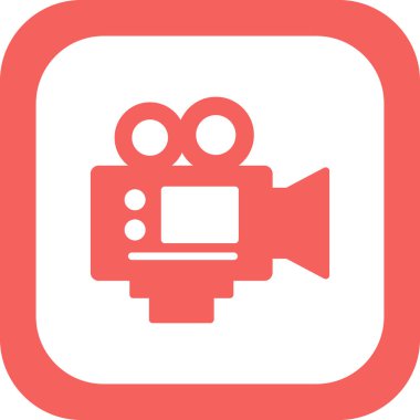 Kamera simgesi vektörü. düz biçim.