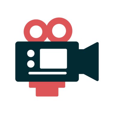 Kamera simgesi vektörü. düz biçim.