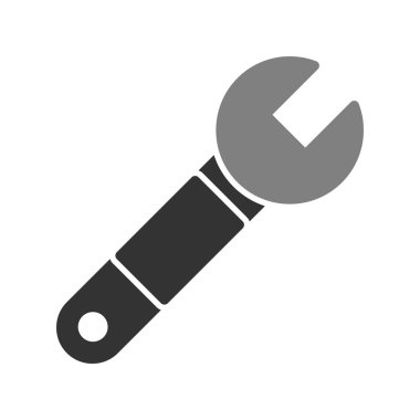Wrench 'i onar, vektör simgesi basit illüstrasyon 