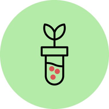 Mataradaki genetiği değiştirilmiş filiz, vektör illüstrasyonu 