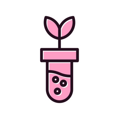 Mataradaki genetiği değiştirilmiş filiz, vektör illüstrasyonu 