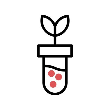 Mataradaki genetiği değiştirilmiş filiz, vektör illüstrasyonu 