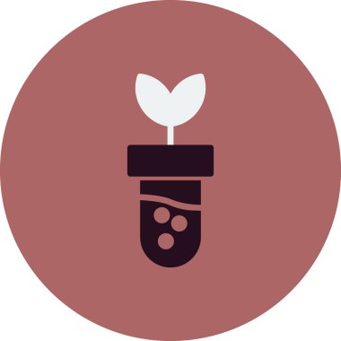 Mataradaki genetiği değiştirilmiş filiz, vektör illüstrasyonu 