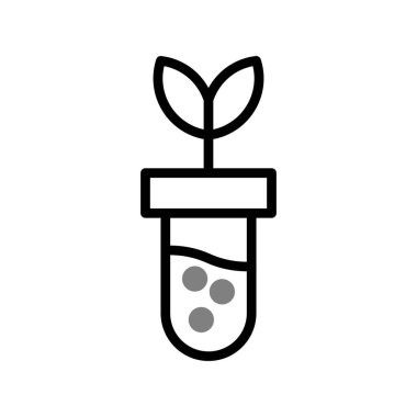 Mataradaki genetiği değiştirilmiş filiz, vektör illüstrasyonu 