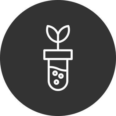 Mataradaki genetiği değiştirilmiş filiz, vektör illüstrasyonu 