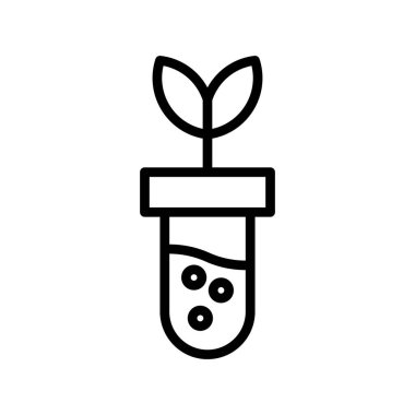 Mataradaki genetiği değiştirilmiş filiz, vektör illüstrasyonu 