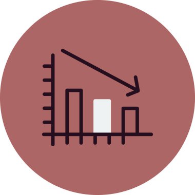 Paranın vektör düz renk simgesi  