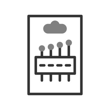 İğne paketi simgesi, vektör illüstrasyonu