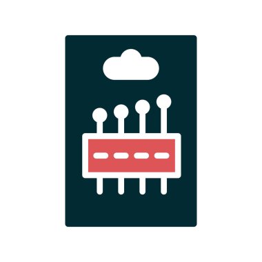 İğne paketi simgesi, vektör illüstrasyonu