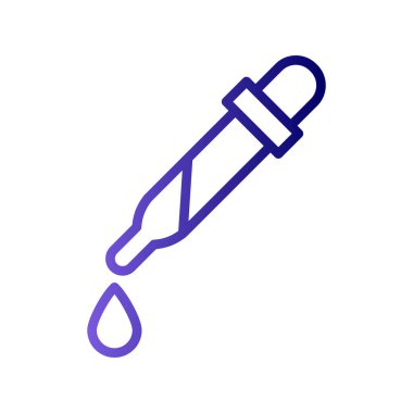 pipette simgesi vektör çizimi 