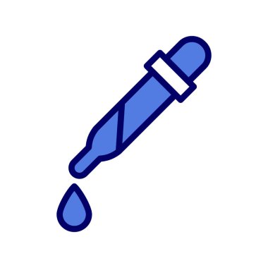 pipette simgesi vektör çizimi 