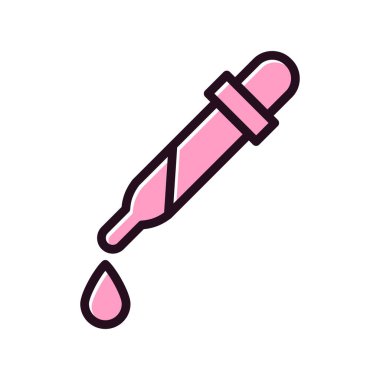 pipette simgesi vektör çizimi 