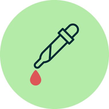 pipette simgesi vektör çizimi 