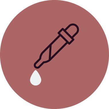 pipette simgesi vektör çizimi 