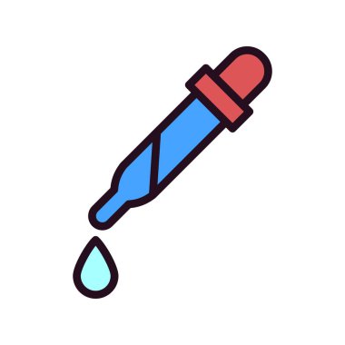 pipette simgesi vektör çizimi 