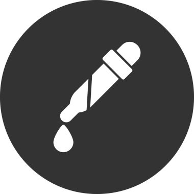 pipette simgesi vektör çizimi 