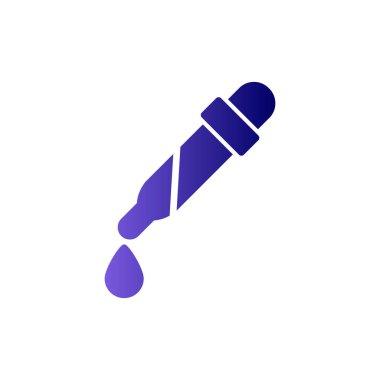 pipette simgesi vektör çizimi 