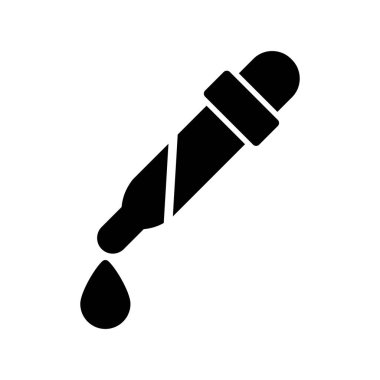 pipette simgesi vektör çizimi 