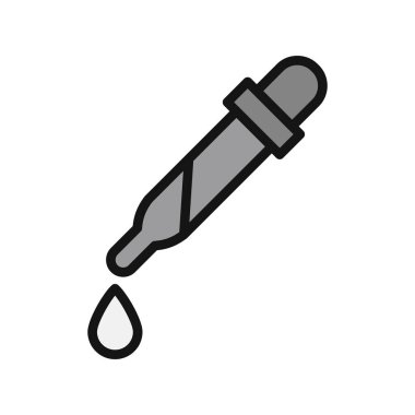 pipette simgesi vektör çizimi 