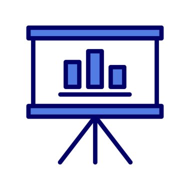 sunum simgesi vektör illüstrasyonu