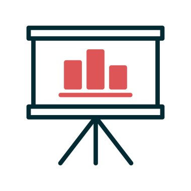 sunum simgesi vektör illüstrasyonu