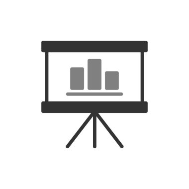 sunum simgesi vektör illüstrasyonu