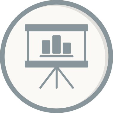 Sunum. Web simgesi basit tasarım