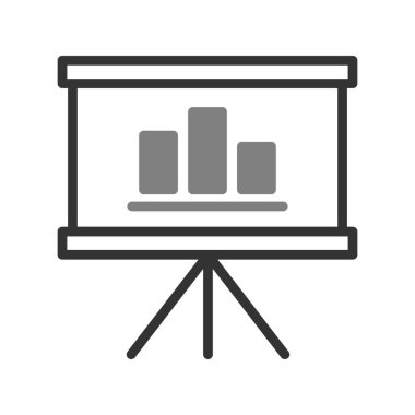 sunum simgesi vektör illüstrasyonu