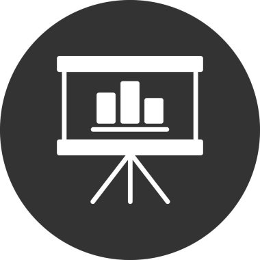 sunum simgesi vektör illüstrasyonu