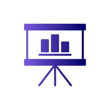 iş grafiği ikon vektör illüstrasyonu