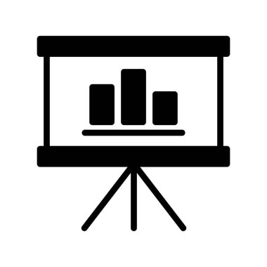 sunum simgesi vektör illüstrasyonu