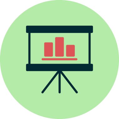 sunum simgesi vektör illüstrasyonu