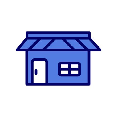 dükkan simgesi vektör çizimi tasarımı