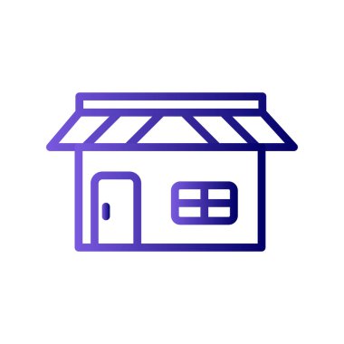 dükkan simgesi vektör çizimi tasarımı