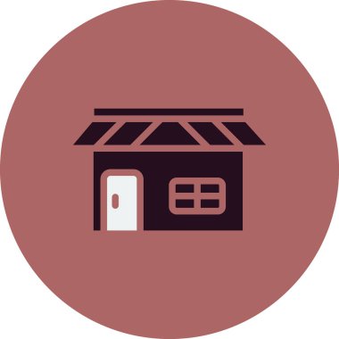 dükkan simgesi vektör çizimi tasarımı