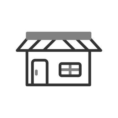 dükkan simgesi vektör çizimi tasarımı
