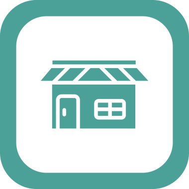 dükkan simgesi vektör çizimi tasarımı