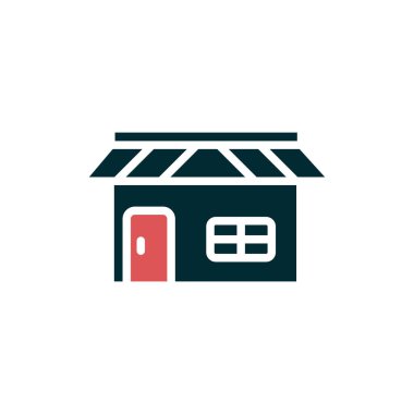 dükkan simgesi vektör çizimi tasarımı