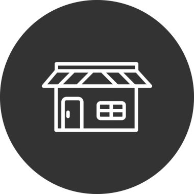 dükkan simgesi vektör çizimi tasarımı