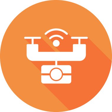 akıllı drone vektör resimleme tasarımı 