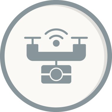 akıllı drone vektör resimleme tasarımı 