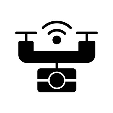 akıllı drone vektör resimleme tasarımı 