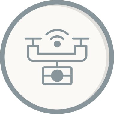 akıllı drone vektör resimleme tasarımı 